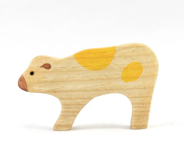 Wooden Calf Figurine toy