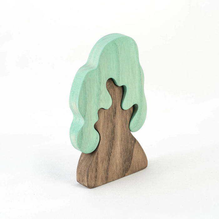 Waldorf Wooden Toy Winter Oak Tree Puzzle