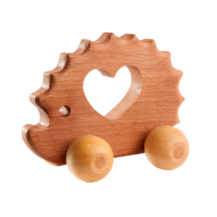 Wooden Handmade Hedgehog Push toy