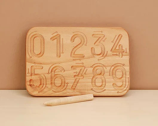 Wooden Number Tracing Board