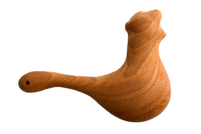 Organic Wooden Rattle toy Chicken