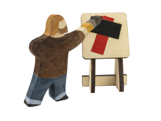 Wooden Figurines Toys Professionals set of 23