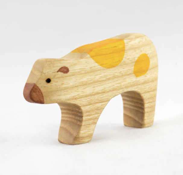 Wooden Calf Figurine toy