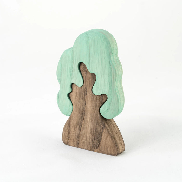 Waldorf Wooden Toy Winter Oak Tree Puzzle