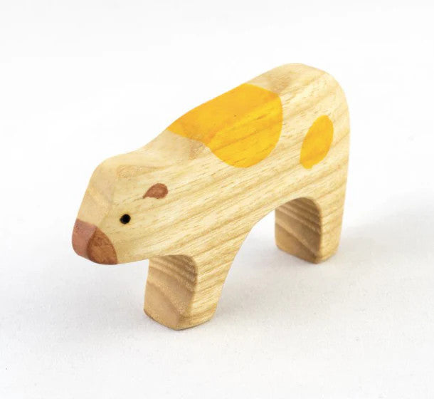 Wooden Calf Figurine toy