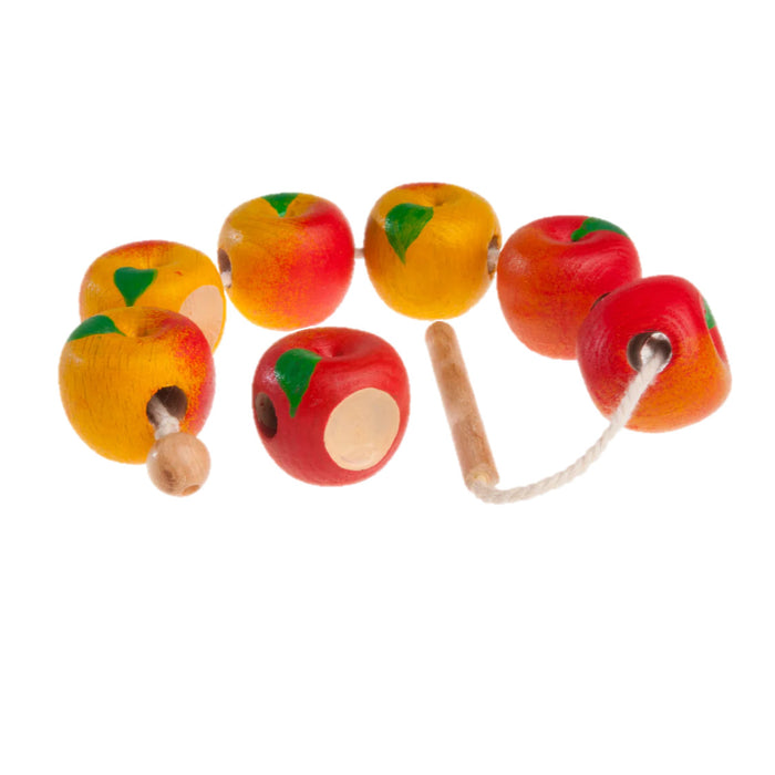 Wooden Apples Lacing Toy