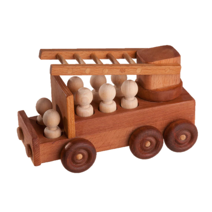 Wooden Fire Truck Toy
