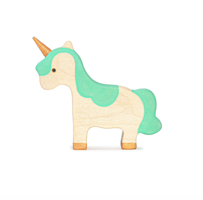 Mikheev Handmade Wooden Baby Unicorn Figurine
