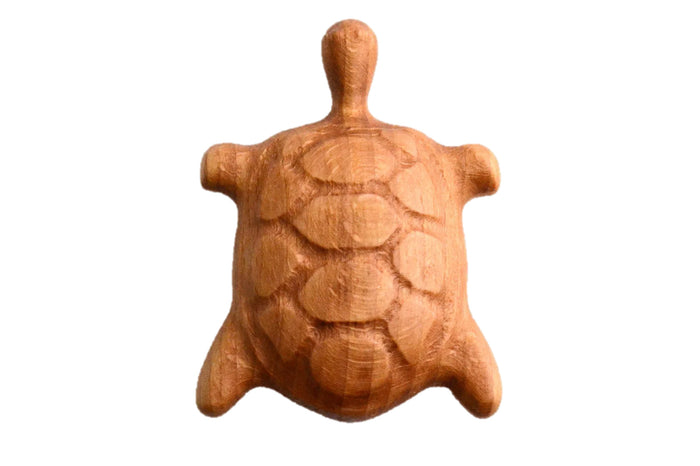 Organic Wooden Rattle toy Turtle