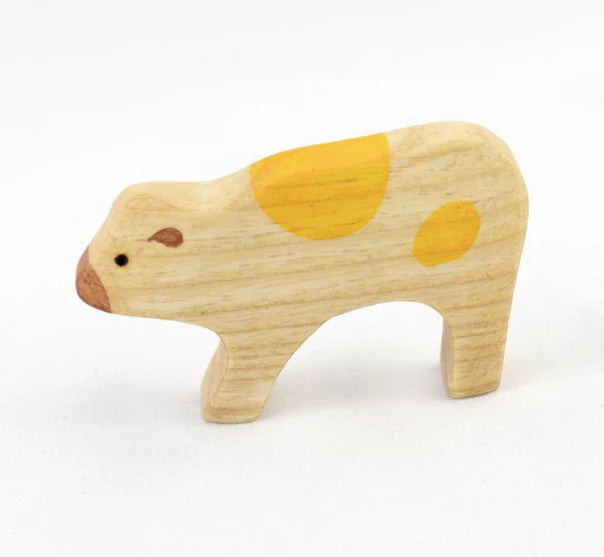 Wooden Calf Figurine toy