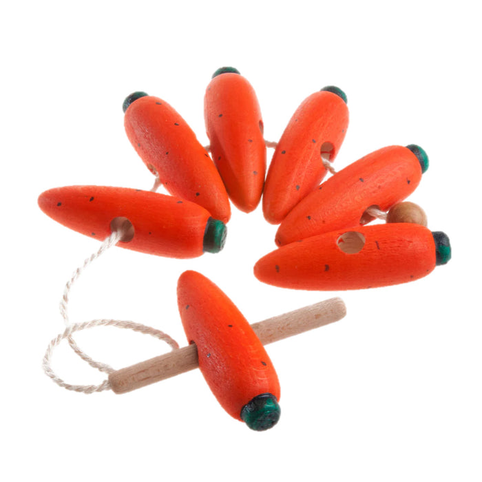 Wooden Carrots Lacing toy