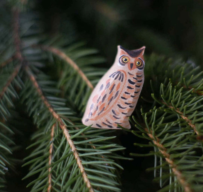 Wooden Bird Figurines