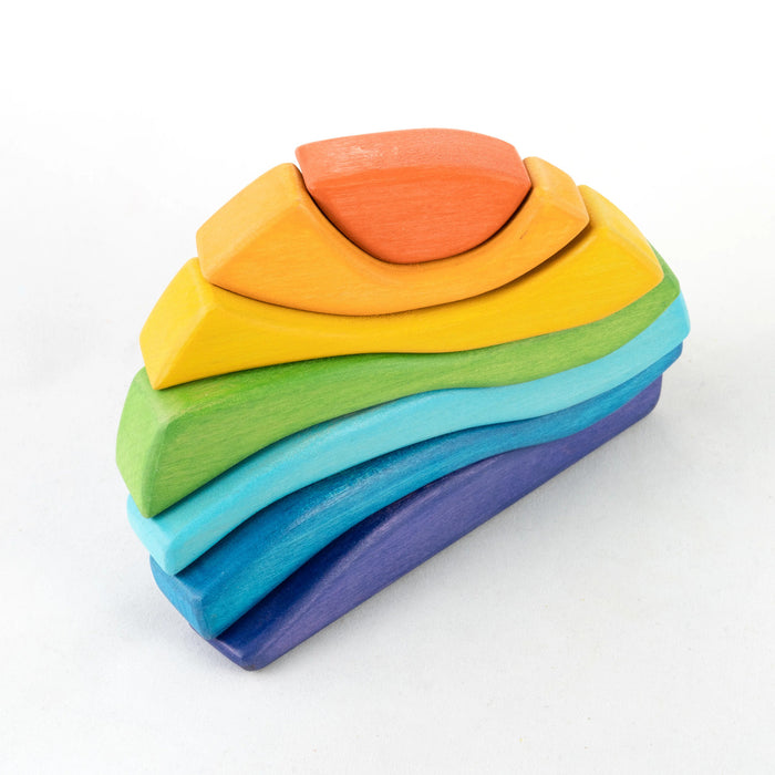 Wooden Rainbow Stacker for toddlers