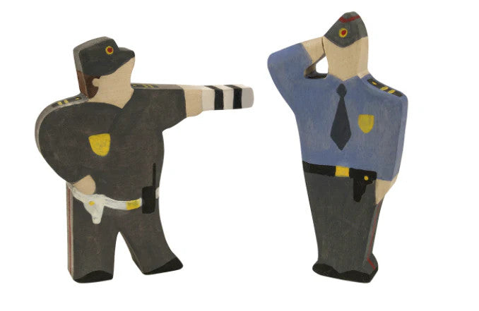 Wooden Figurines Toys Professionals set of 23