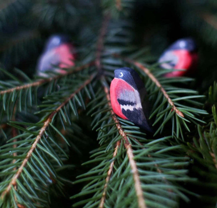 Wooden Bird Figurines