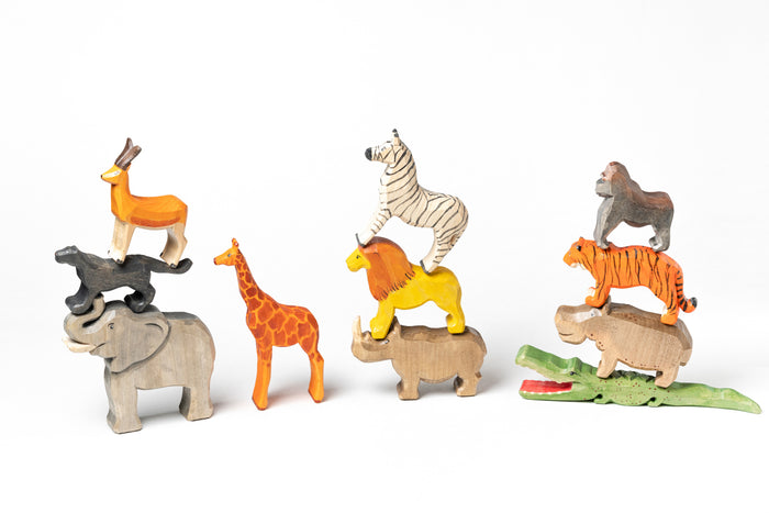 Wooden Safari Animals Toys