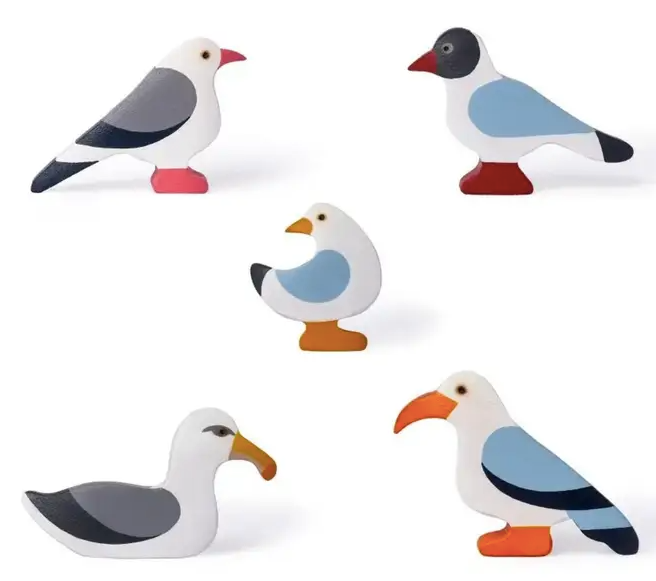 Sea Birds Toy Set – Coastal Bird Figurines