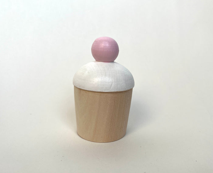 Wooden Cupcake Toy
