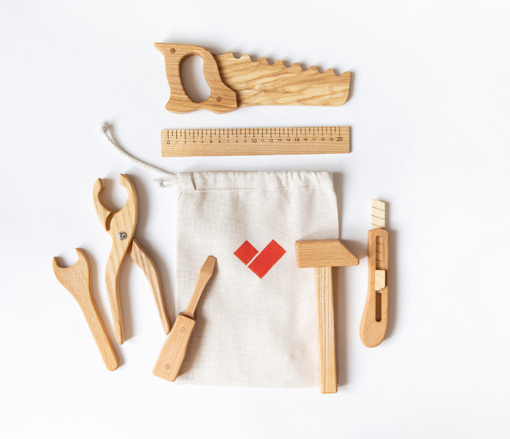 Wooden tool cheap kit for toddlers