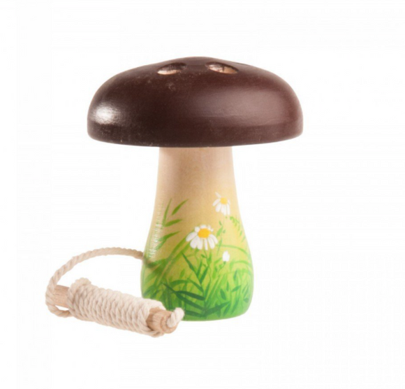 Wooden Lacing Toy Mushroom