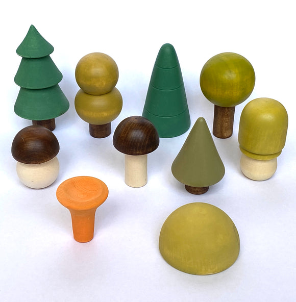 Wooden Trees For Display - Ten pieces