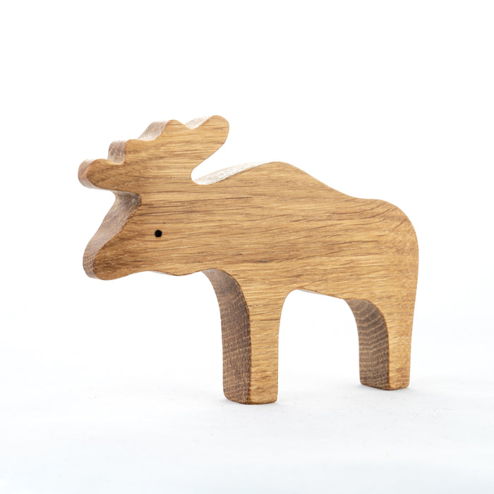 Natural Wooden Forest Animals set of 9 - PoppyBabyCo