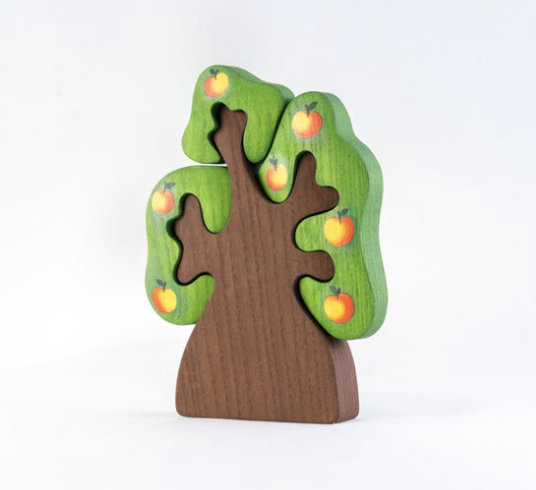 Waldorf Wooden Apple Tree Puzzle