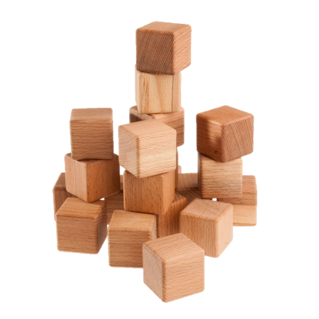 Classic Wooden Blocks for toddlers 20 pieces PoppyBabyCo