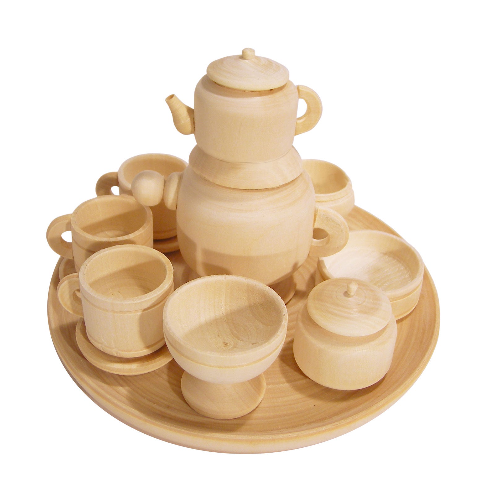 Wooden 2024 tea set