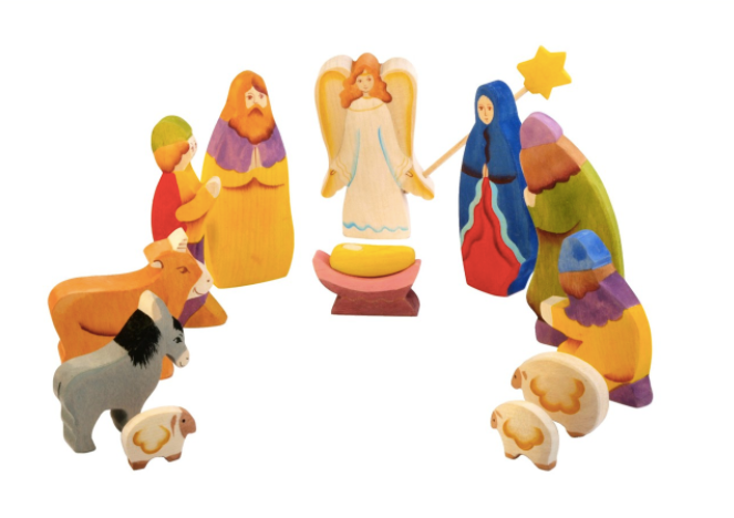 Wooden Nativity Set for toddlers