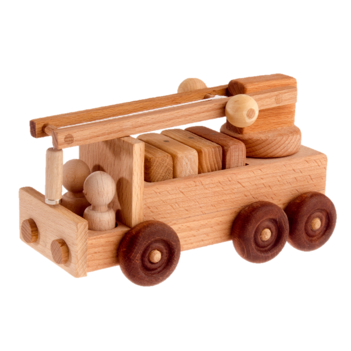 Wooden Crane toy Truck PoppyBabyCo