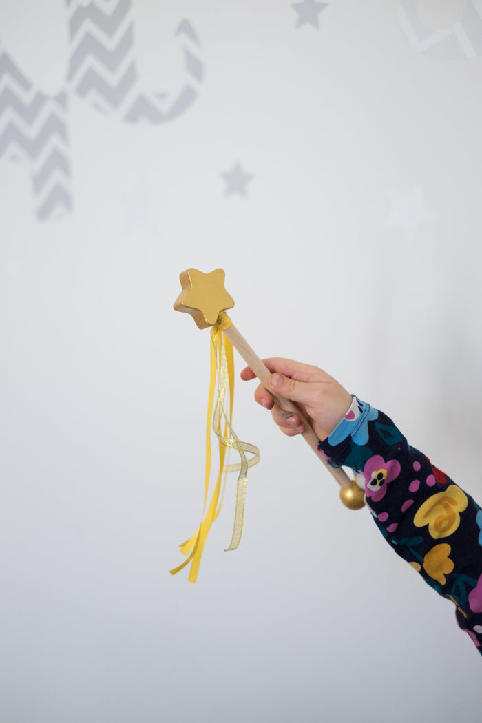Magic Princess Wand for kids, Gold Star Wand