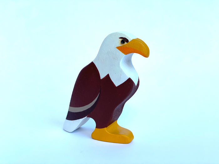 Wooden Eagle Figurine