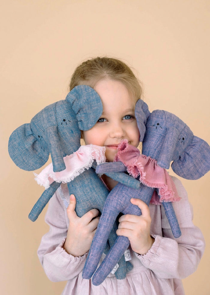 Handmade Stuffed Elephant Toy