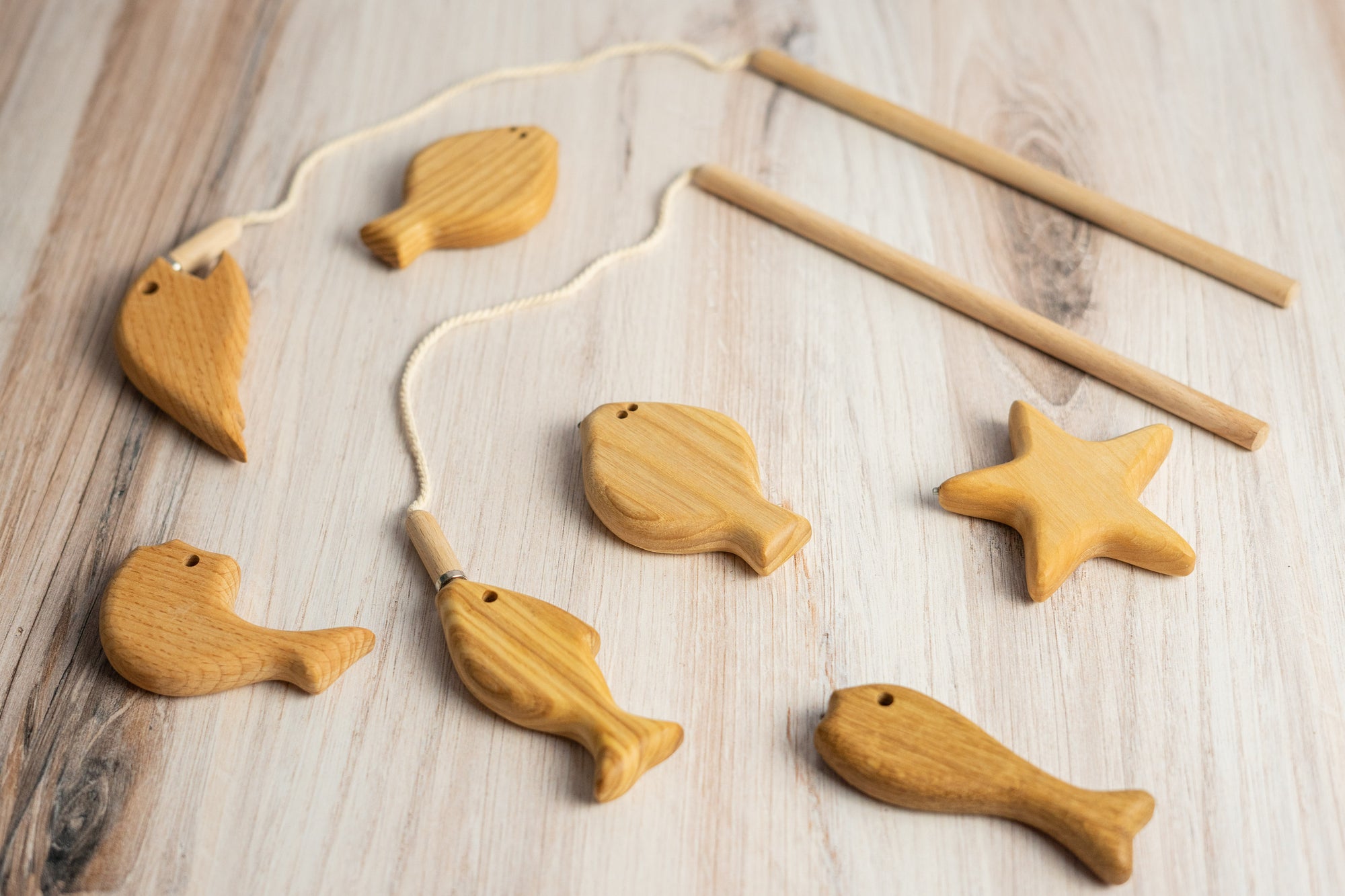 Wooden Magnetic Fishing Game Toy