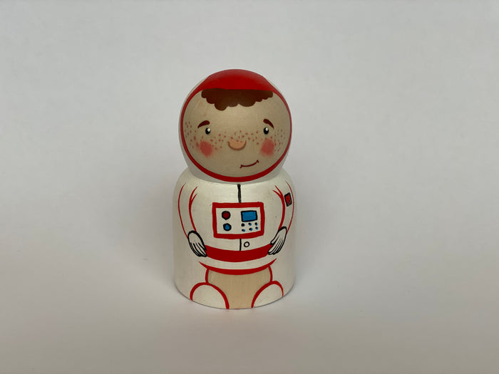 Handmade Wooden Rocket Astronaut