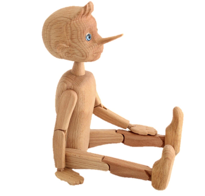 Wooden doll Pinocchio (Buratino) - PoppyBabyCo