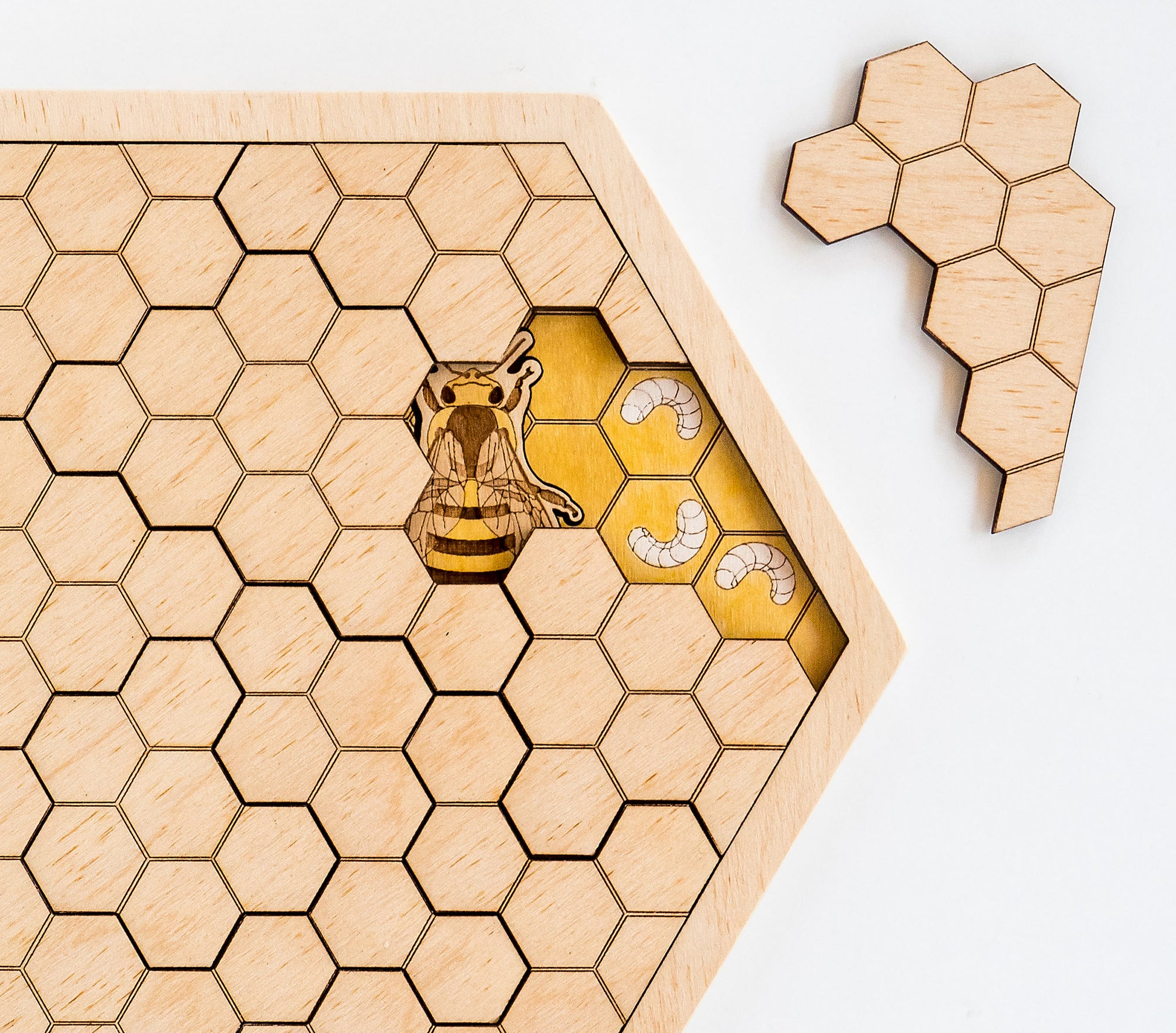 Wooden Honey Bee Cutout – Wimberley Puzzle Company