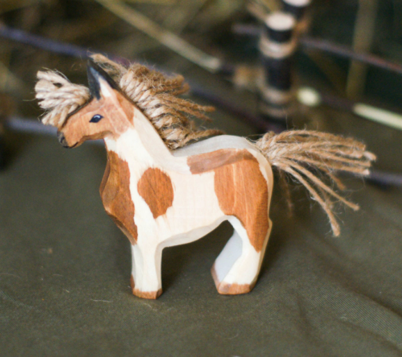 Wooden Horse Figurine Toy