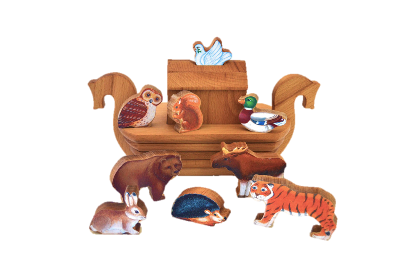 Petit coffret de jeu en bois `` Ark Of Noah 