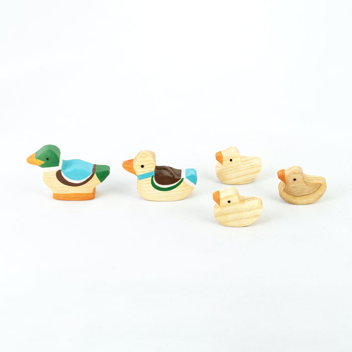 Miniature Duck Figurines- 5 pieces