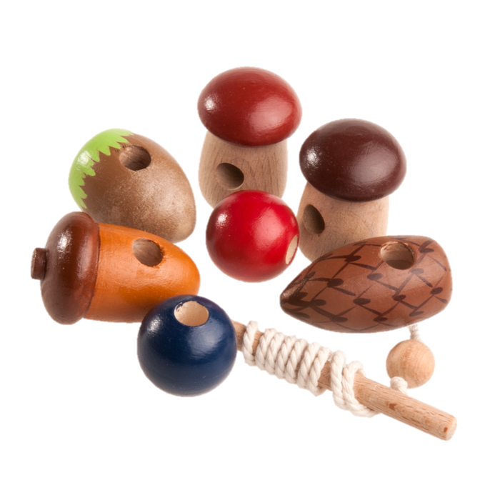 Wooden Variety Lacing toy - PoppyBabyCo