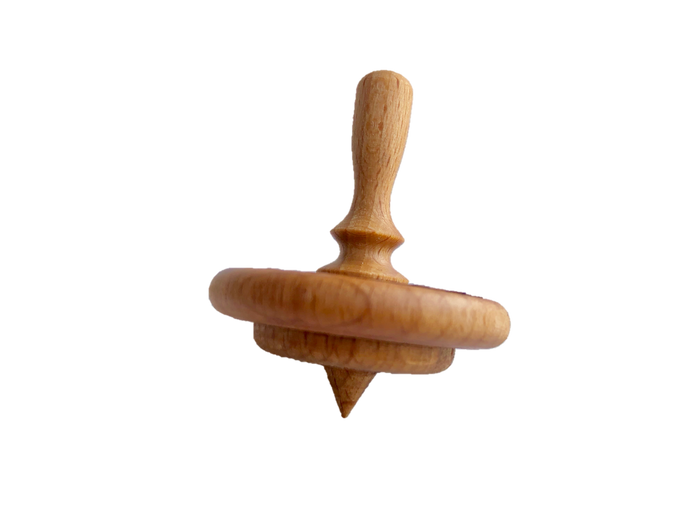 Spinning Top with carved top - PoppyBabyCo
