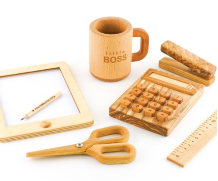 Wooden Pretend and Play Office Set