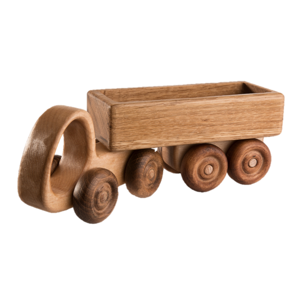 Wooden Trailer Truck - PoppyBabyCo