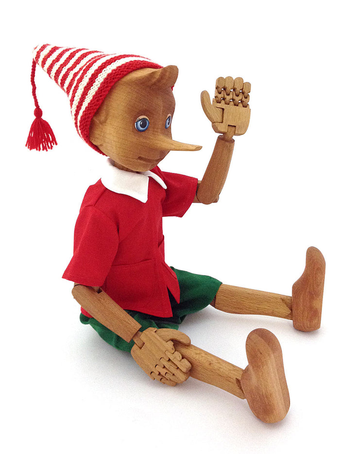 Wooden Pinocchio Doll (Buratino)