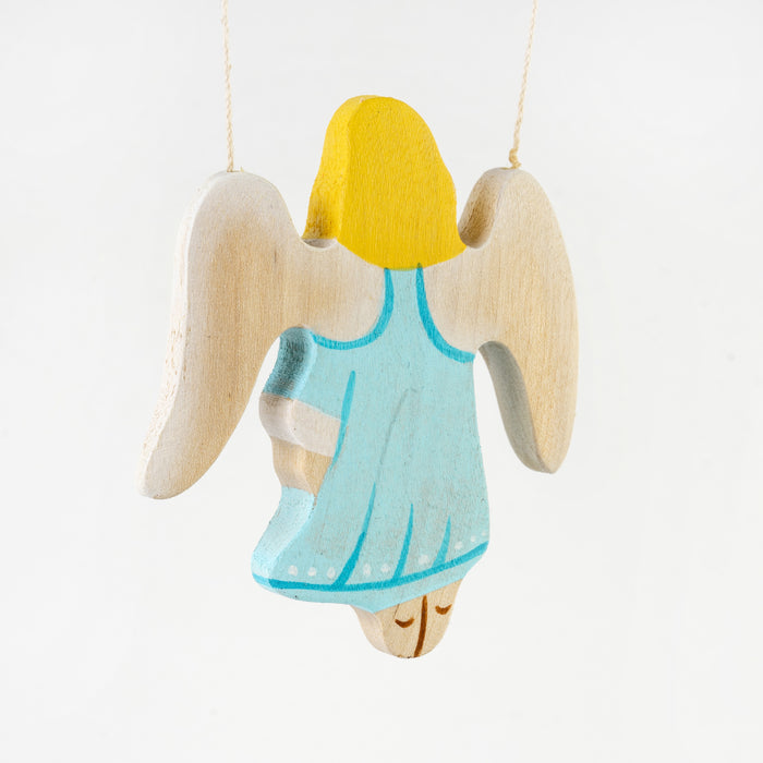 Waldorf Wooden Angel figurine toy - PoppyBabyCo