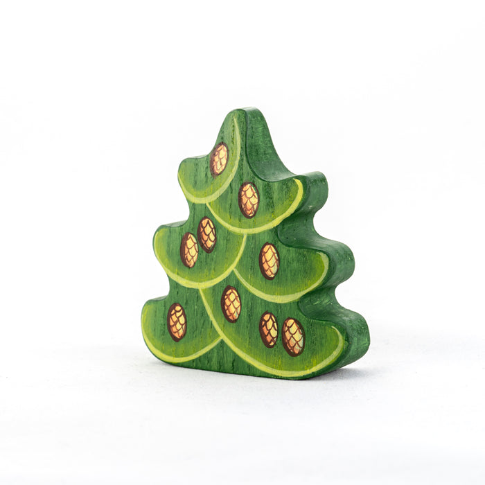 Wooden Small Christmas Tree with Cones - PoppyBabyCo