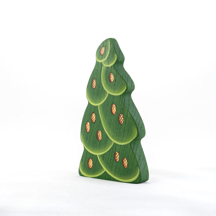 Waldorf Wooden Large Christmas Tree with Cones - PoppyBabyCo