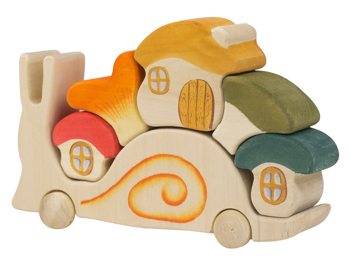 Waldorf Wooden Snail Puzzle Set Of 6